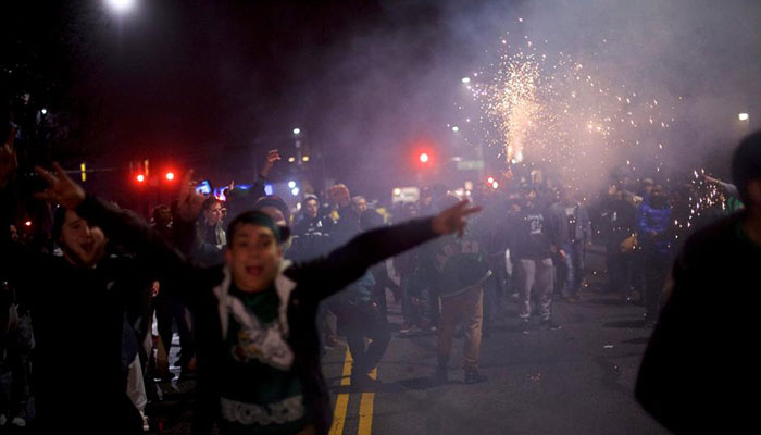 Philadelphia fans set fire, damage property after Super Bowl win