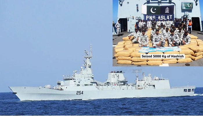 Pakistan Navy ship seizes huge cache of drugs in Arabian Sea  