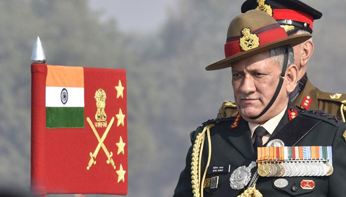Indian army chief arrives in occupied Kashmir as 'militants' attack army camp 