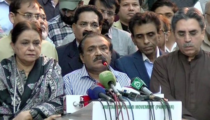 Sattar hits back at Bahadurabad faction, 'dissolves' MQM-P Rabita Committee
