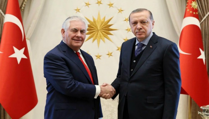 US Secretary of State Rex Tillerson meets Erdogan to ease Turkey tensions