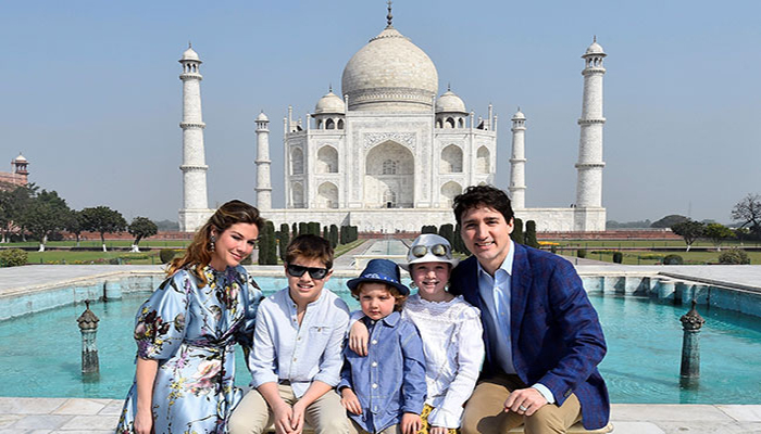 Canada’s Trudeau begins India trip with Taj Mahal visit