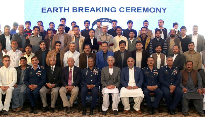 Ground breaking ceremony of PAF's Alamabad Welfare Project held in Swabi