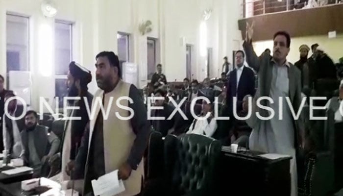 Scuffle breaks out in Mardan's district council