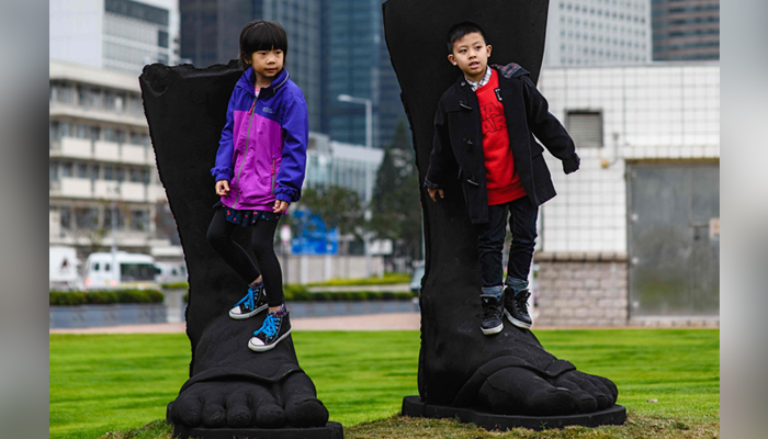 Hong Kong harbour gets star attraction with sculpture park