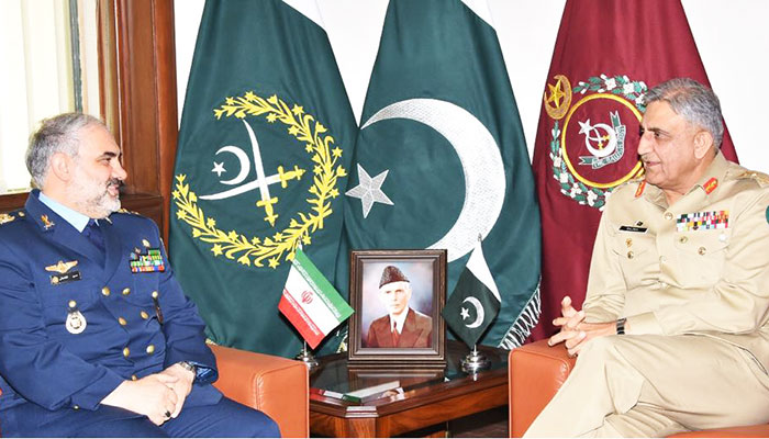 General Bajwa meets Iranian air force chief 