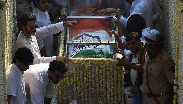 India bids tearful farewell to Bollywood superstar Sridevi