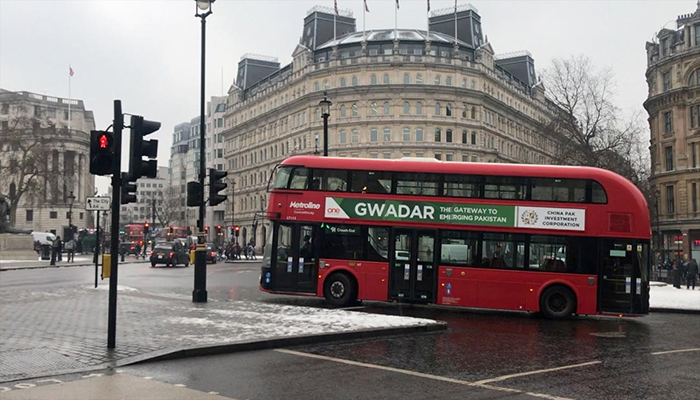 Campaign on London buses promotes Gwadar as investment destination