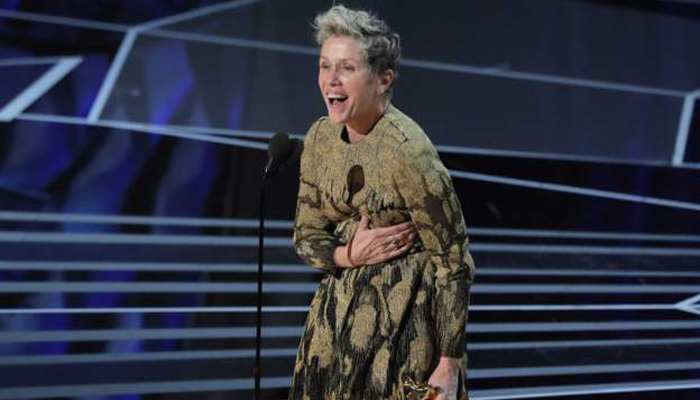 Best actress Oscar goes to ‘Three Billboards’ star Frances McDormand