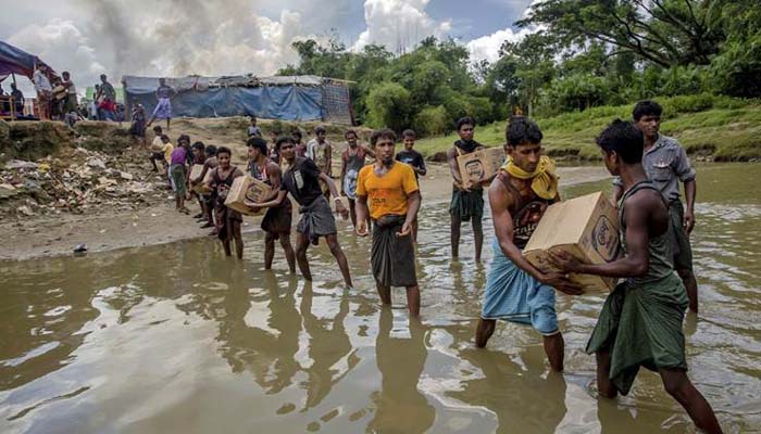 Monsoon floods and landslides threaten 100,000 Rohingya refugees in Bangladesh