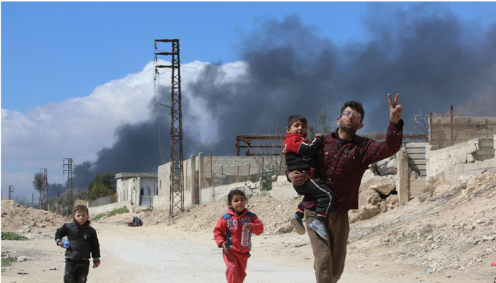 Death and exodus as two Syria assaults escalate