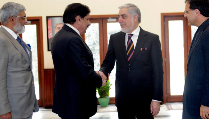 NSA Nasser Janjua with Dr Abdullah in Kabul