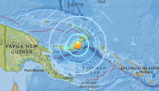 Papua New Guinea hit with 7.0 magnitude earthquake