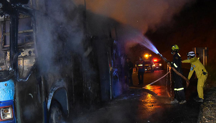 Fire kills 20 Myanmar migrant workers on bus in Thailand