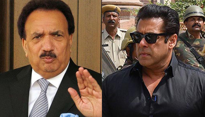 Pakistan’s former interior minister says Salman Khan has been made an 'escape goat'