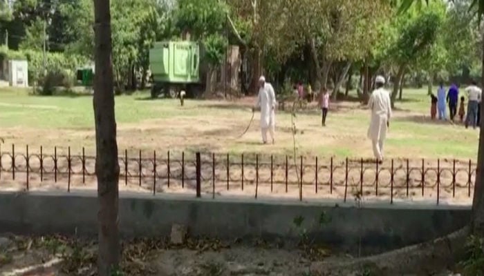 Park near Ishaq Dar’s house restored upon CJP’s orders 