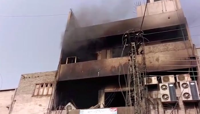 Second fire incident in Multan store in two days