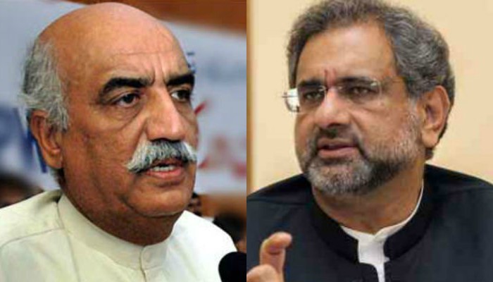 'Who will be caretaker PM?': PM Abbasi, Khursheed Shah discuss options