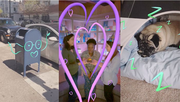  Facebook Stories adds AR drawing and Boomerang 