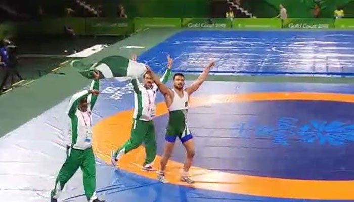 Pakistani wrestlers return home from Commonwealth Games