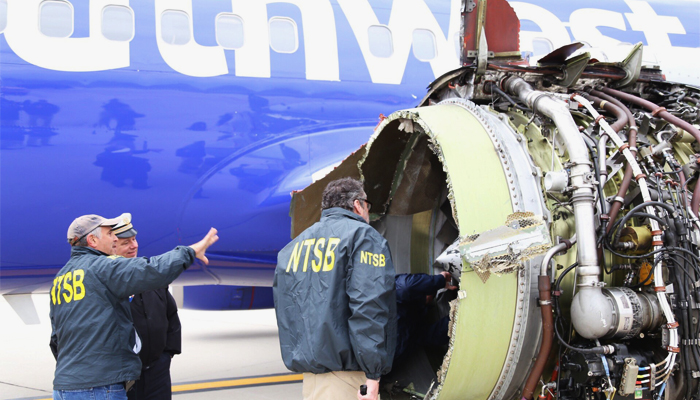 Woman dead after Southwest plane's engine explodes mid-flight