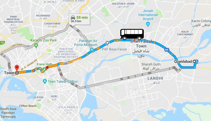 Air-conditioned bus service starts in Karachi 