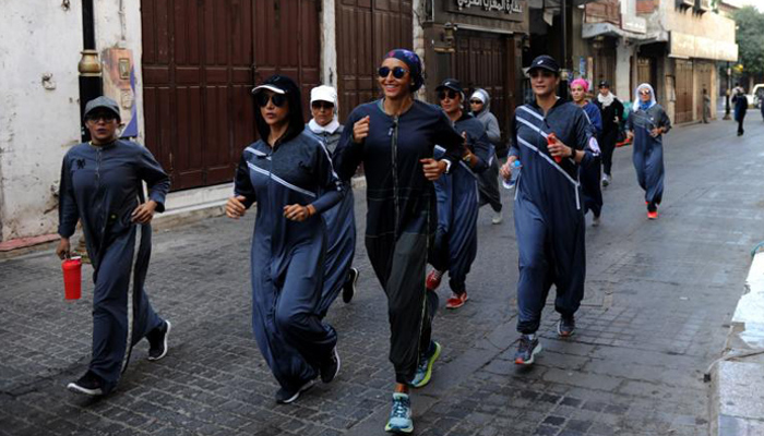 Saudi women embrace sports abayas