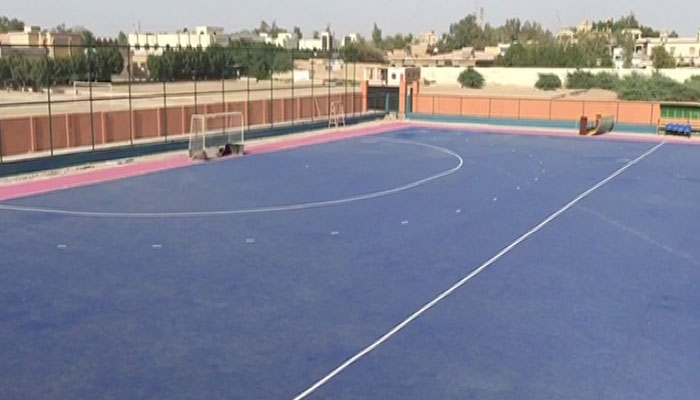 Neglect leaves Nawabshah hockey ground's turf in rough condition 
