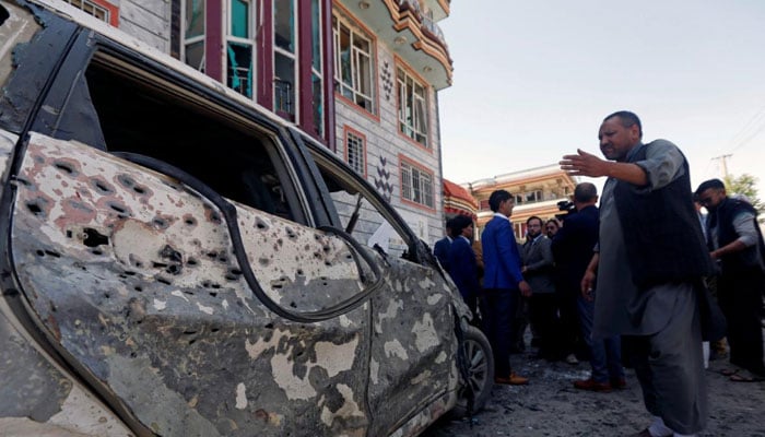 Blast at election centre in Afghan capital kills dozens