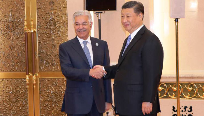 China, Pakistan strategic partners, Asif tells President Xi Jinping 
