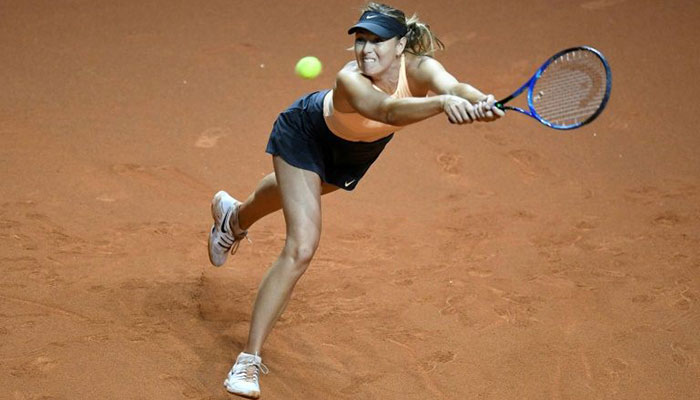 Sharapova stunned by Garcia in Stuttgart first round