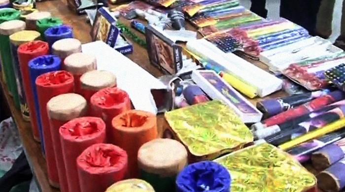 Police seize pyrotechnics in Karachi raid ahead of Shab-e-Barat  KARACHI: A big stash of pyrotechnical equipment, including fireworks, were recovered Sunday night and one man arrested after authorities carried out a raid in the city's Landhi area, Geo News reported, citing...