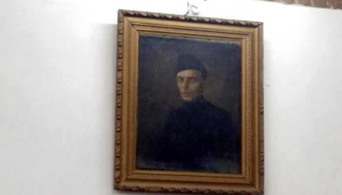Quaid-e-Azam's portrait at Aligarh Muslim University goes missing