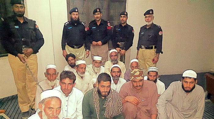 Police arrest 13 men for ordering minor girl's vani in Buner