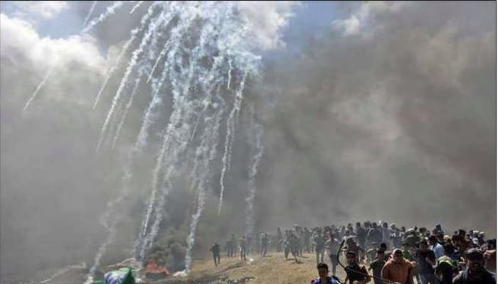 Palestinian baby dies from tear gas inhalation at Gaza protest: ministry