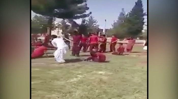 Video surfaces of teacher torturing students at Mastung college 