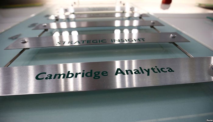 Cambridge Analytica ‘under investigation' by US Justice Department, FBI