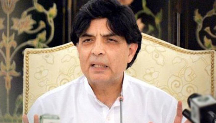 Nisar advises PML-N to take 'rational approach to present situation'