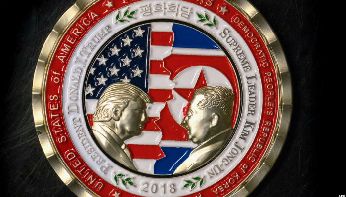 Commemorative coin struck for Trump-Kim summit