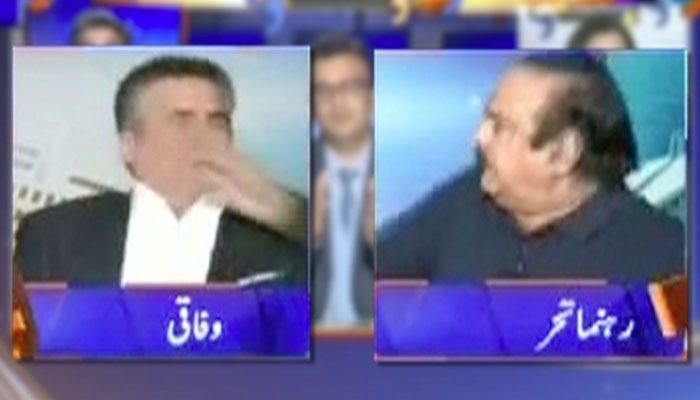 Fawad, Tallal Chaudhry hurl indecent words at each other on live show