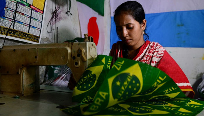 World Cup fever causes sleepless nights for Bangladesh flagmakers