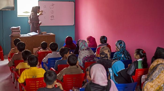 A classroom in Lyari for special children