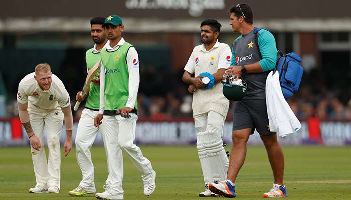 Babar Azam out of England series with broken arm