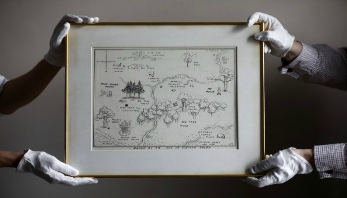 Original Winnie-the-Pooh map to be auctioned in London