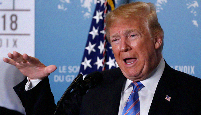 Trump's attack on Trudeau prompts backlash, hashtag