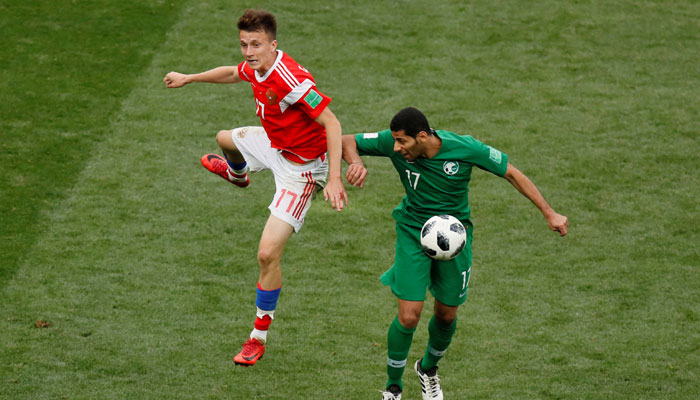 Russia thrash Saudi Arabia 5-0 in World Cup opener 