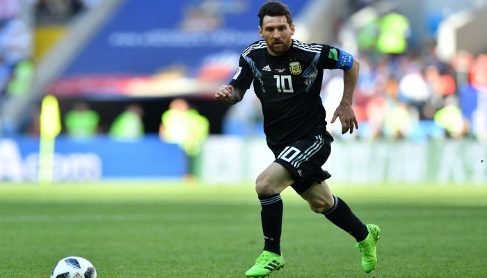 Messi Misses Penalty As Iceland Hold Argentina For Famous Draw Argentina S Forward Lionel Messi Runs With The Ball During Russia 2018 World Cup Group D Football Match Between And Iceland At Spartak