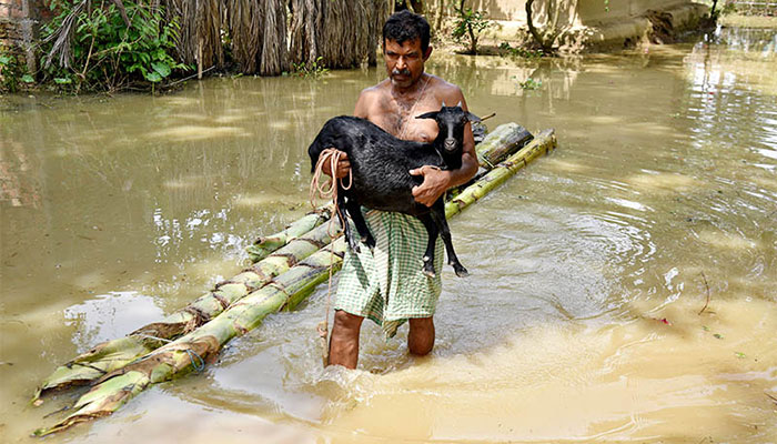 Floods kill dozens, displace more than a million in India, Bangladesh