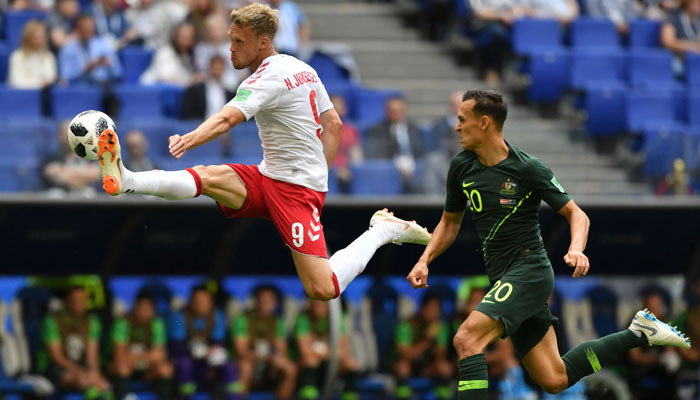 Jedinak penalty helps Australia hold Denmark 1-1