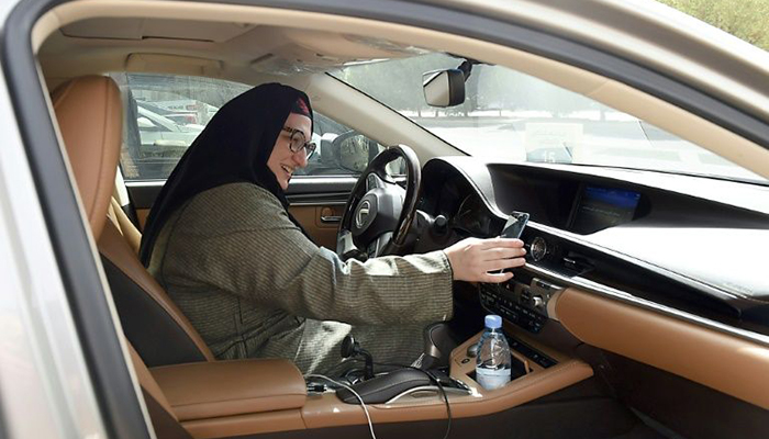 ‘Because I can’: ride-hailing app welcomes Saudi women drivers